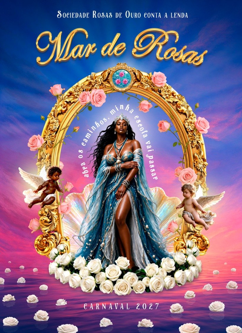 Logo do Enredo Rosas de Ouro Carnaval 2027