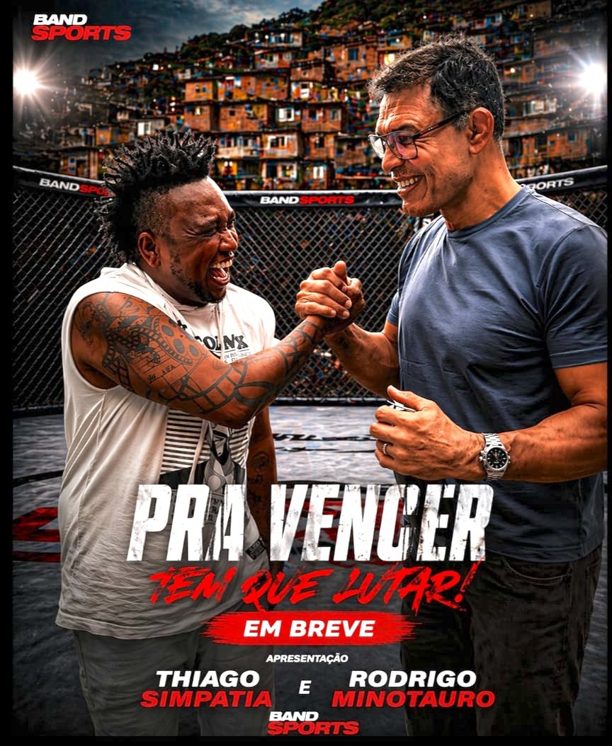Thiago Simpatia e Rodrigo Minotauro - Crédito da Foto: BandSports / Divulgação