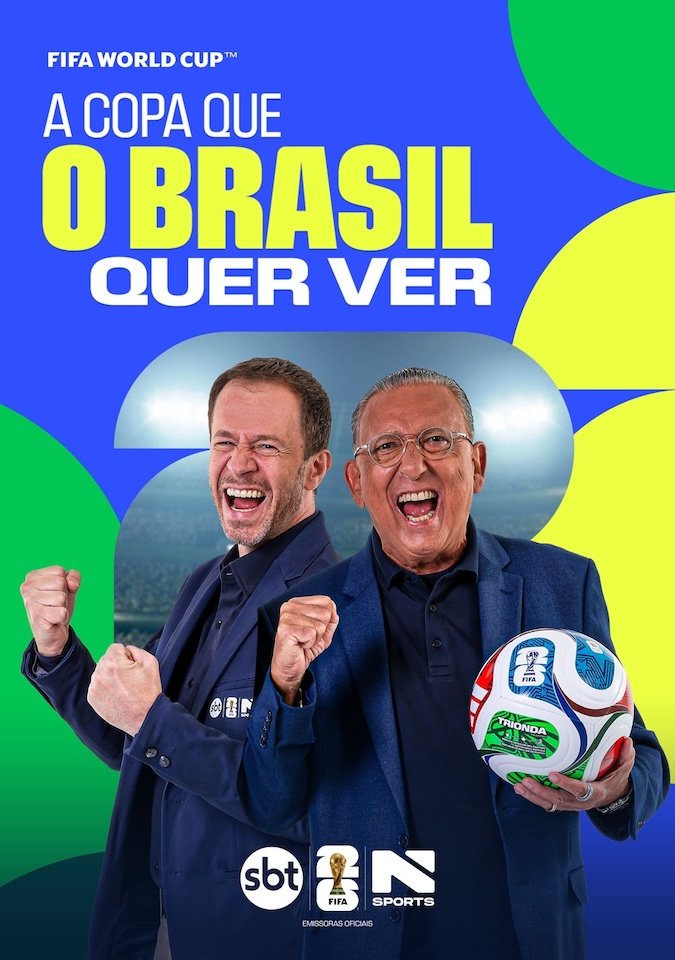Tiago Leifert e Galvão Bueno - Crédito da Foto: Divulgação / SBT