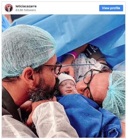 Letícia Cazarré e Juliano Cazarré celebram o nascimento da filha, Maria Guilhermina - Foto/Instagram