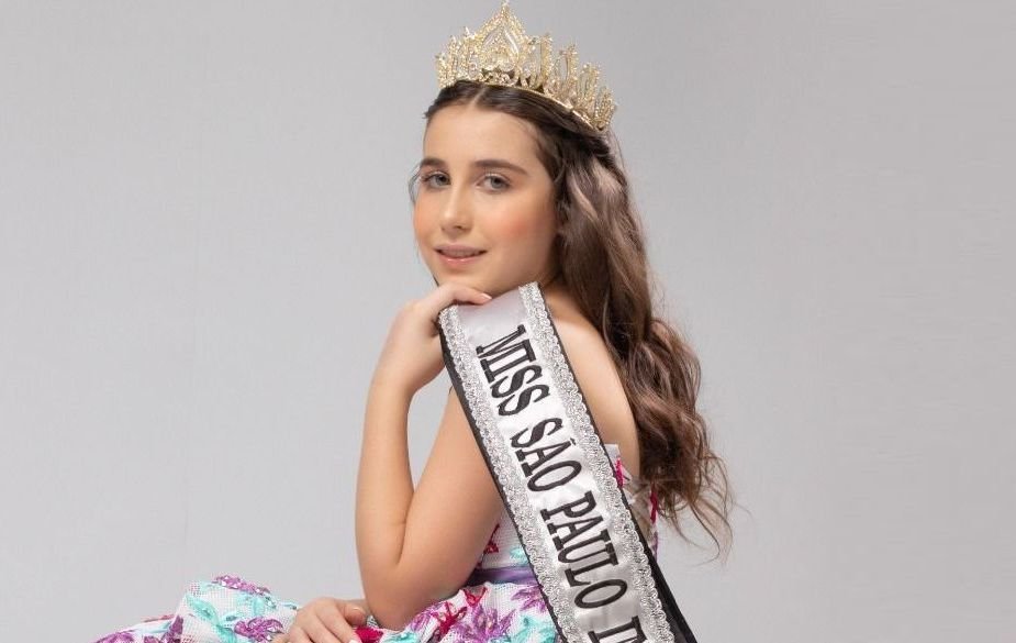 Bella Casadei de 11 anos disputa o Mini Miss Brasil