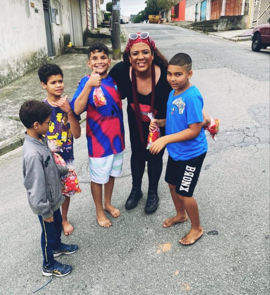 Juju Bonita em ação social de Natal - Foto: Divulgação