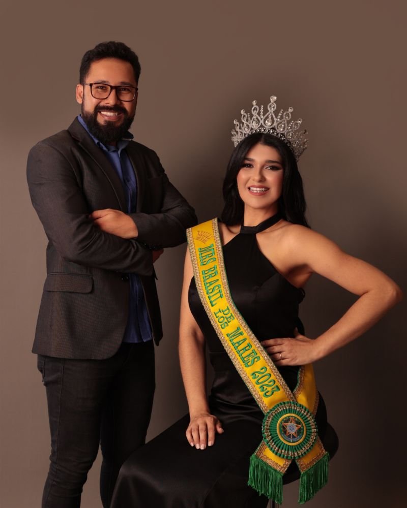 Lulu Oliveira Vence Concurso Internacional De Beleza Para Mulheres Casadas 4 Paulo Filho E Lulu Oliveira - Crédito Da Foto: Paulo Quinalia / Divulgação