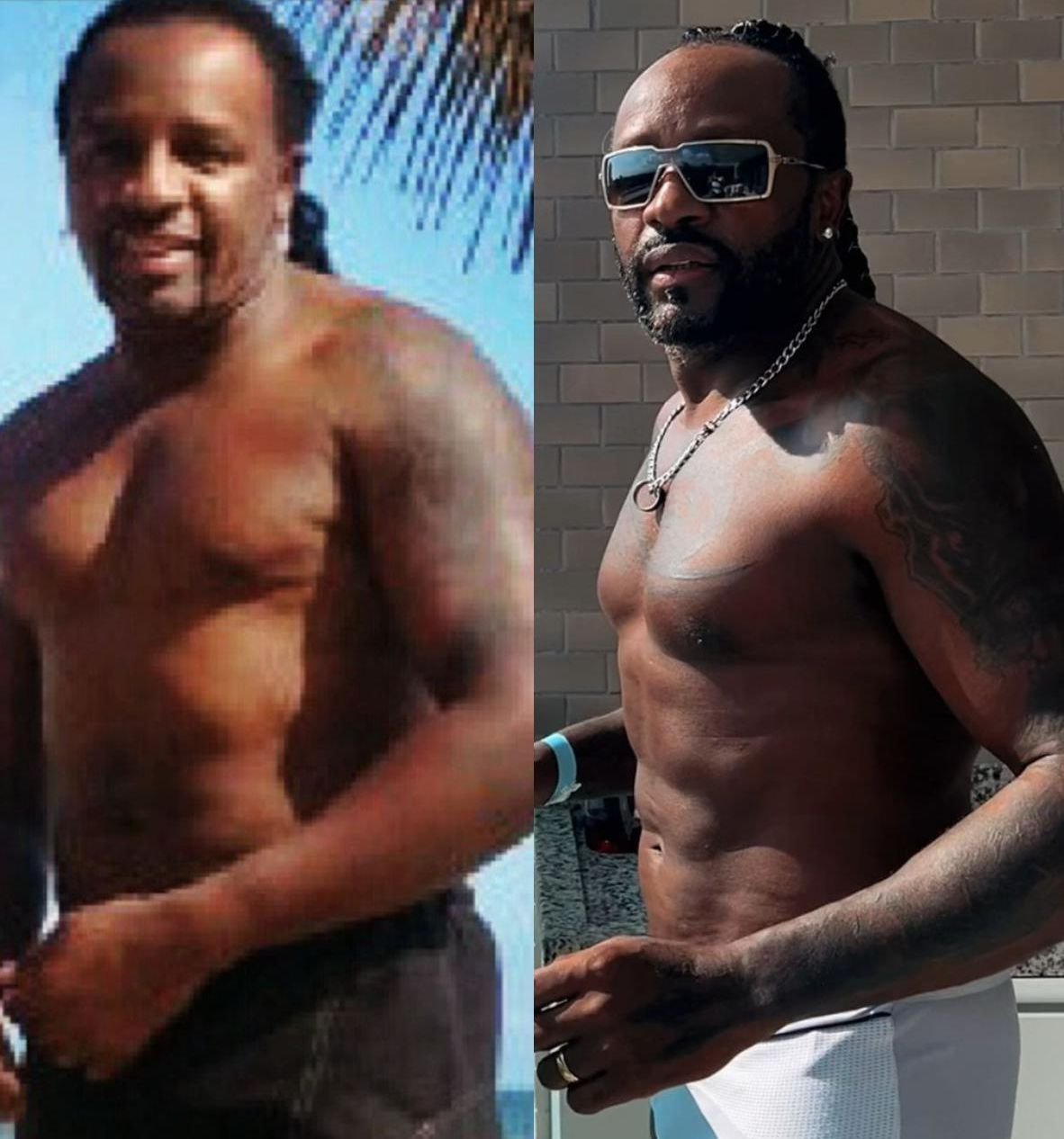Claudinho Negritude Jr, Atinge 7% De Gordura Corporal E Acaba Com A Pré-Diabete, Colesterol E Equilibra A Fibromialgia 6 Claudinho Do Grupo Negritude Jr Antes E Depois - Fotos: Acervo Pessoal-