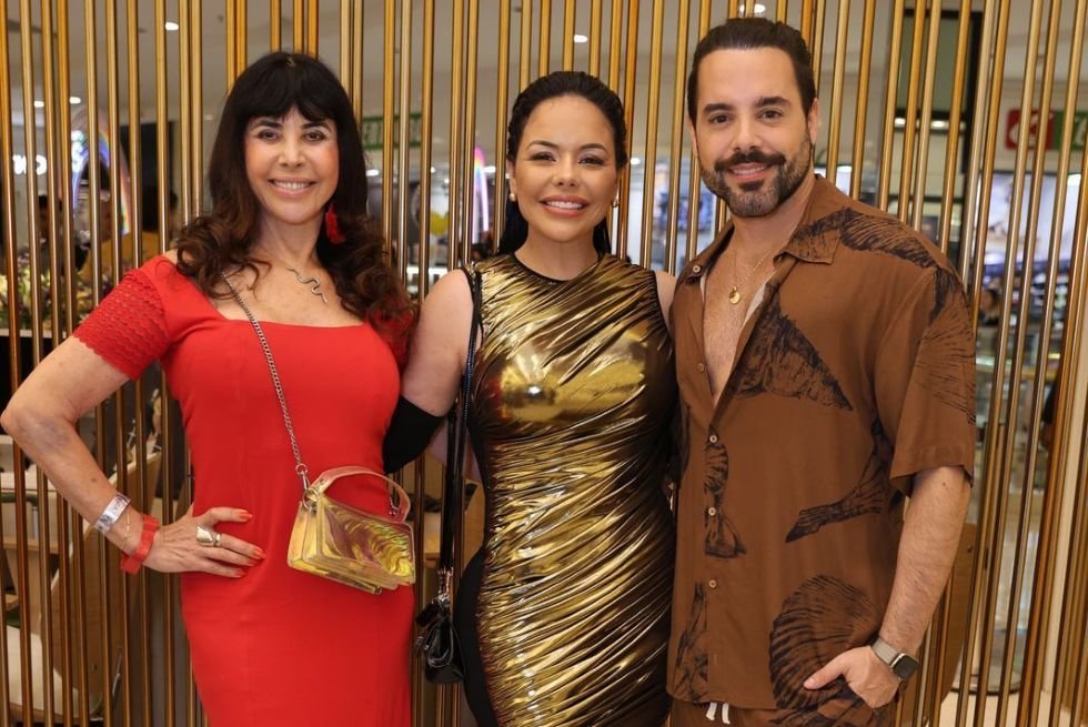 Famosos Prestigiam Inauguração Do Madamm, O Espaço De Beleza Mais Luxuoso Do Rj 4 Cláudia Alencar, Priscila Heidemann E Pedro Carvalho - Foto: Divulgação