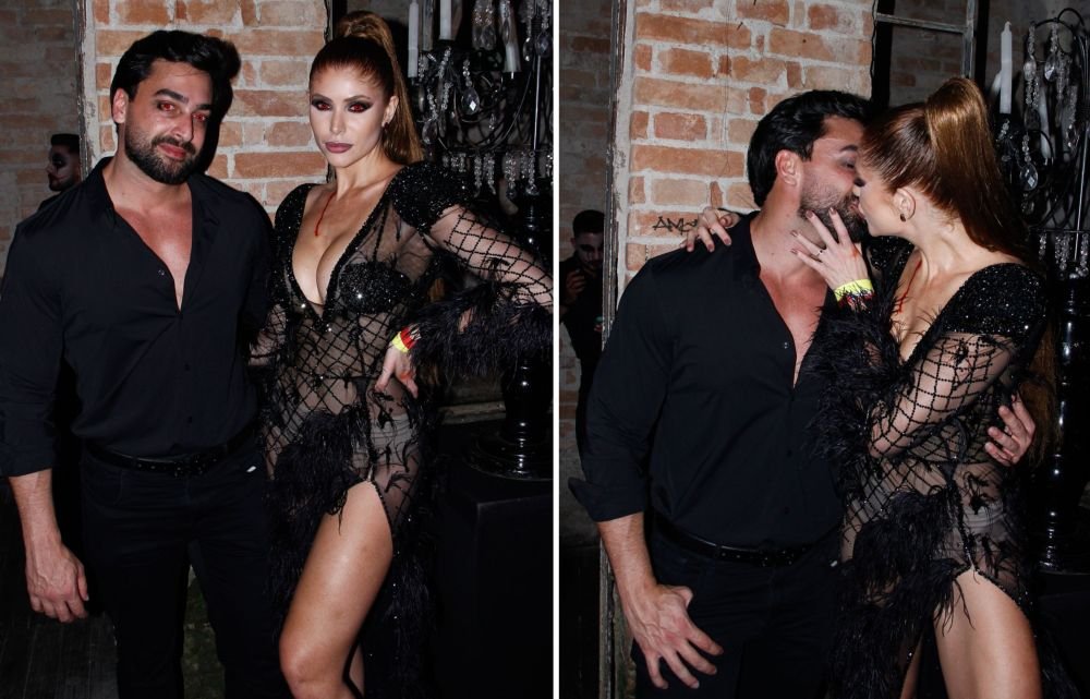Ex-Bbb Amanda Gontijo Usa Vestido De 150 Mil Em Look De Vampira Para Baile De Halloween 2 Ex-Bbb Amanda Gontijo E O Noivo Danilo Monteiro - Crédito Da Foto: Anderson Macedo / Divulgação