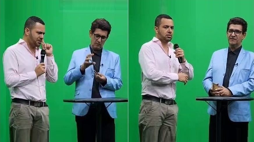 Apresentador Welber Lima E O Tarologo Val Couto - Foto: Acervo Pessoal