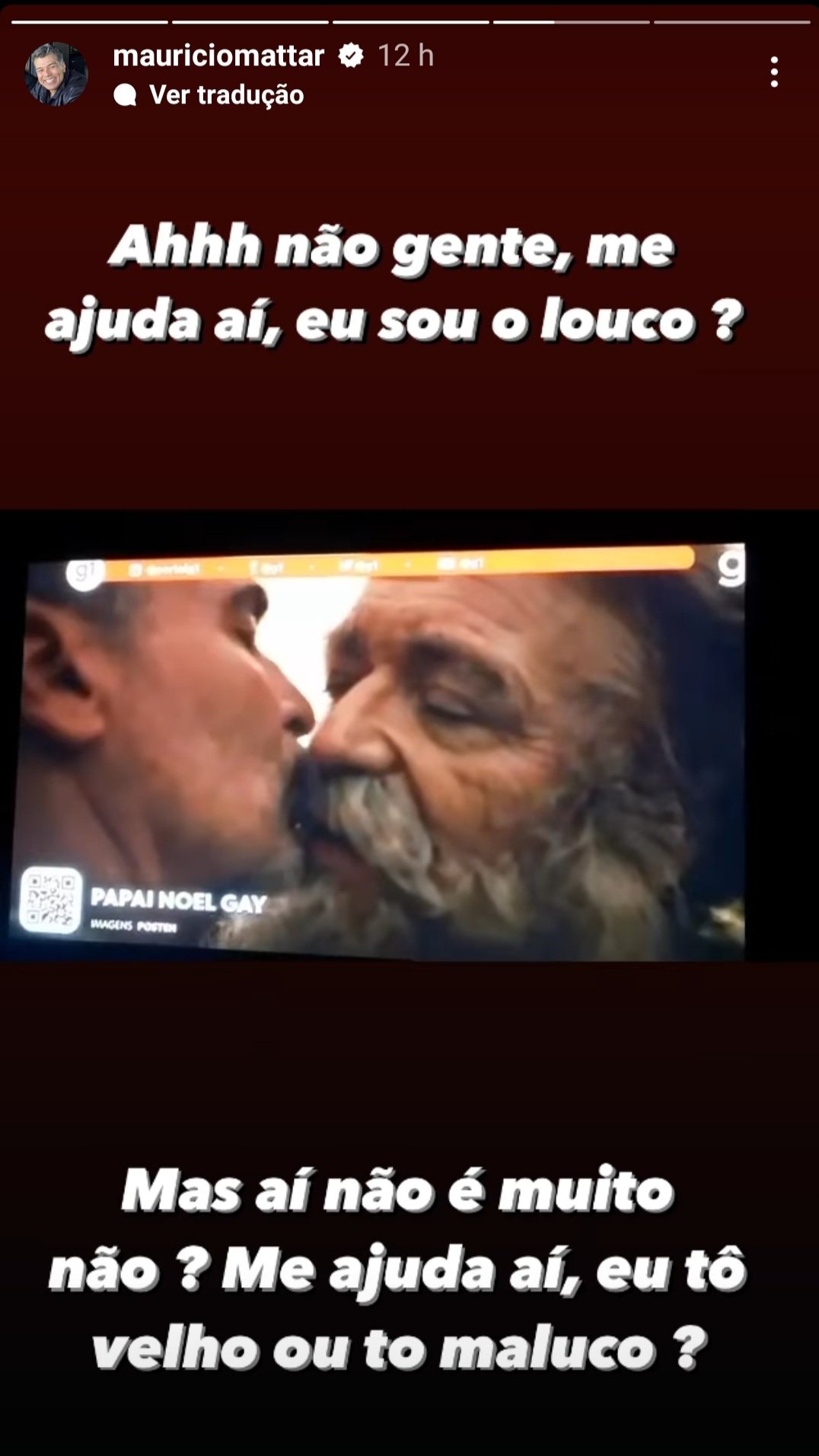 O Ator Maurício Mattar Critica Campanha Inclusiva Dos Correios Da Noruega 2 Maurício Mattar - Reprodução Instagram