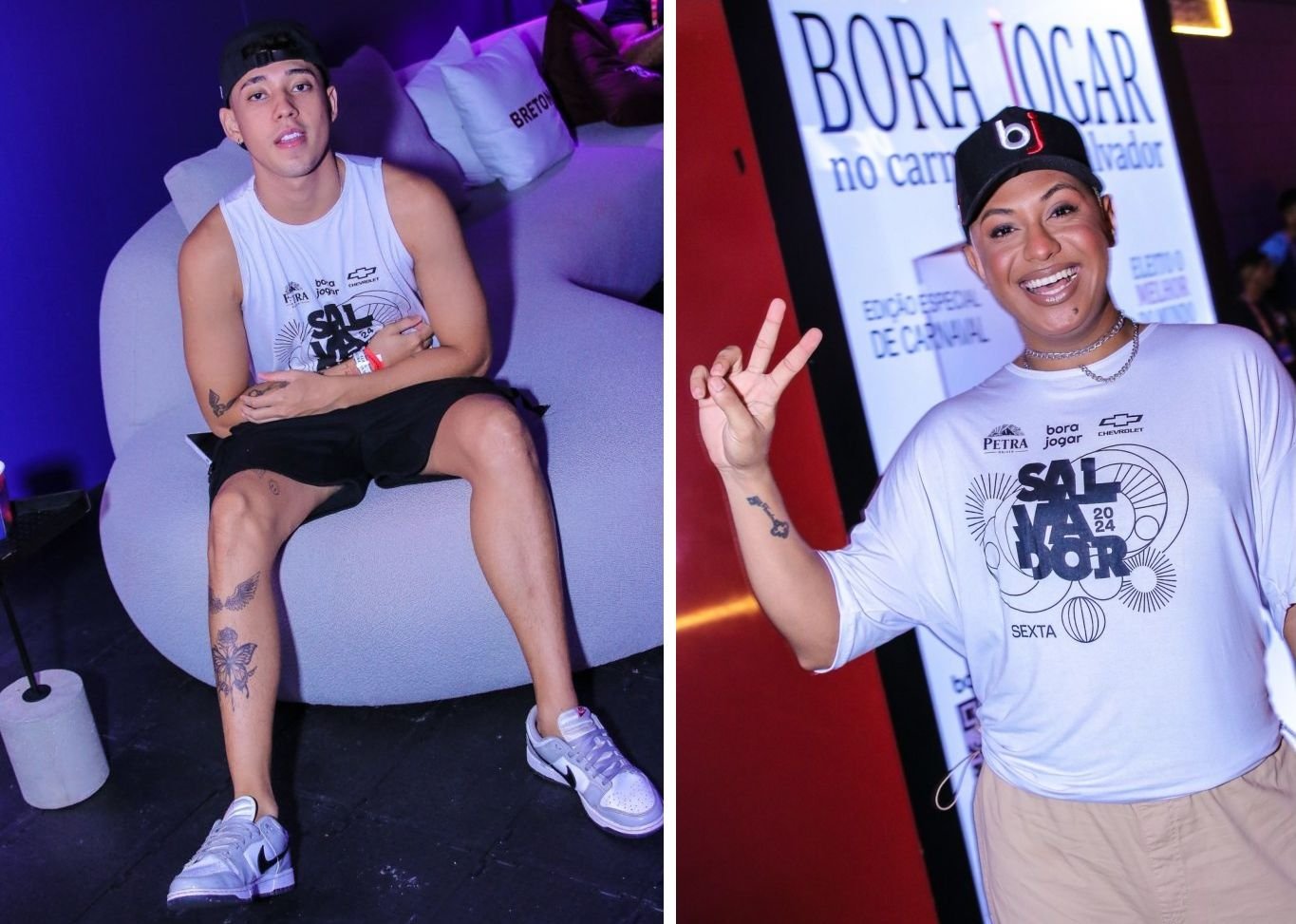 Famosos Curtem Carnaval No Camarote Salvador A Convite Da Bj Bora Jogar 6 Nathan Pereira E Adelmo - Crédito Da Foto: Thiago Duran / Divulgação