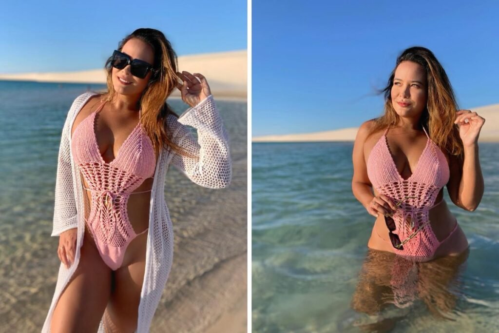 Geisy Arruda sensualiza nos Lençóis Maranhenses