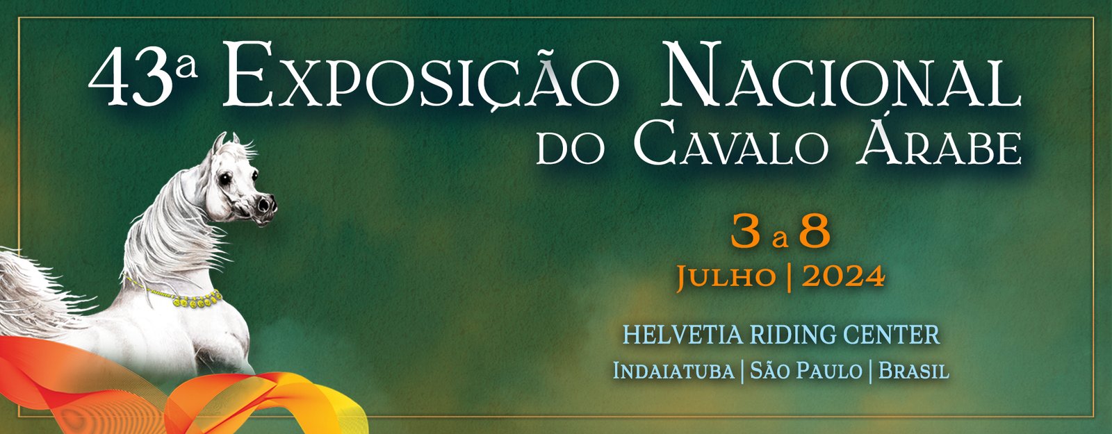 Banner 43A Exposicao Nacional Do Cavalo Arabe Cosmopolitam