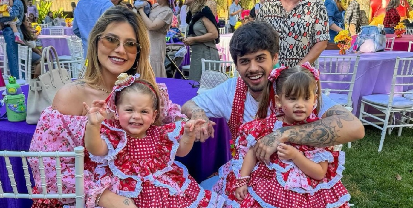 Primeira Festa Junina em família com Zé Felipe e Virgínia Fonseca encanta seguidores