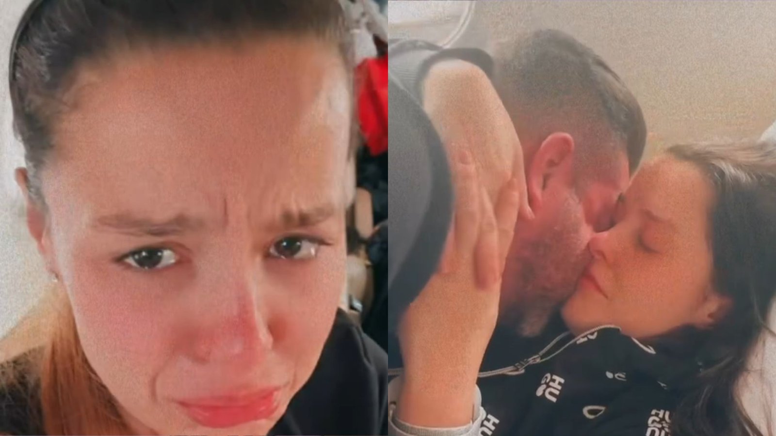 Maiara se emociona ao ver a irmã Maraisa se despedindo do noivo Fernando Mocó