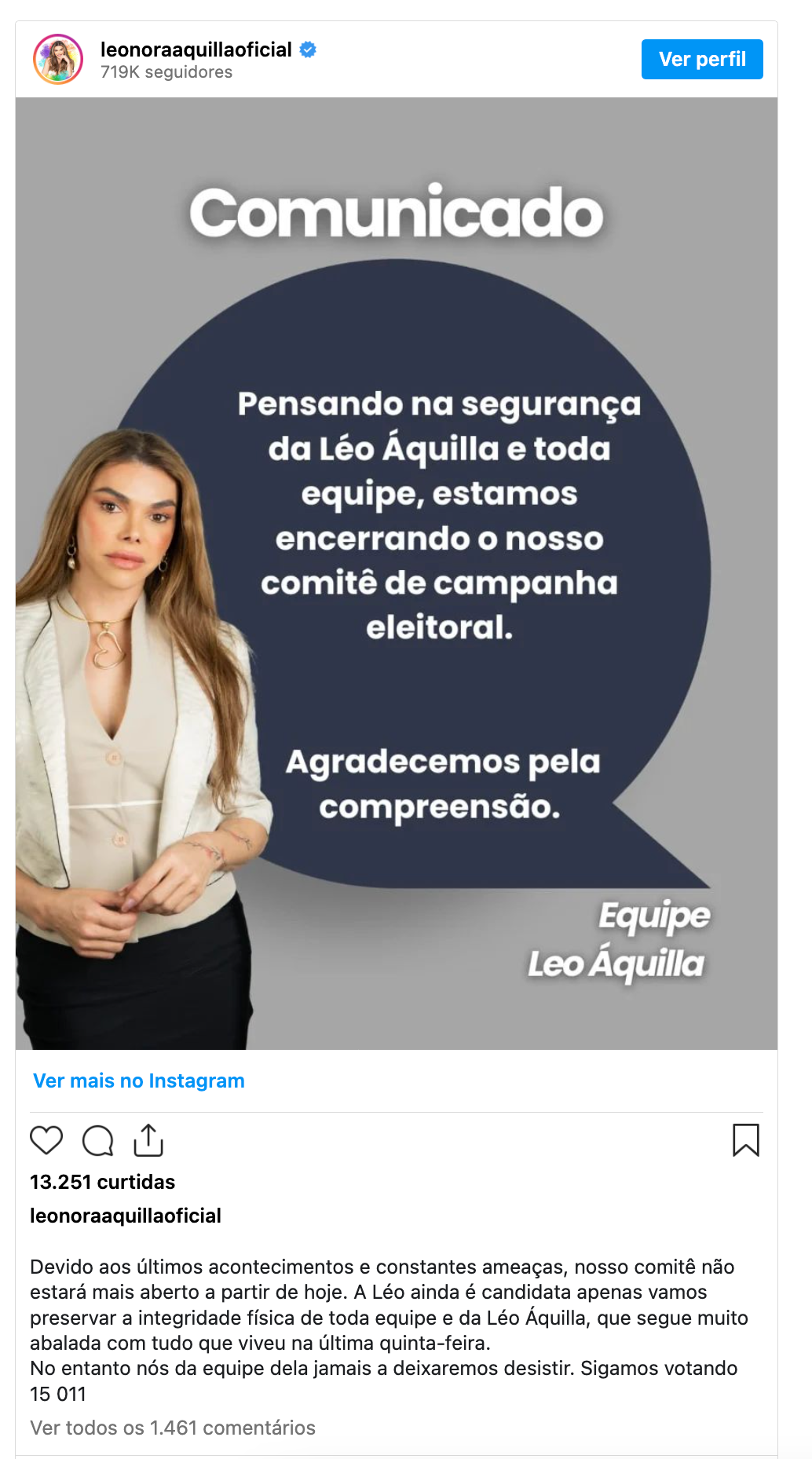 Léo Áquilla Toma Medida Drástica Após Sofrer Atentado A Tiros 2 Léo Áquilla