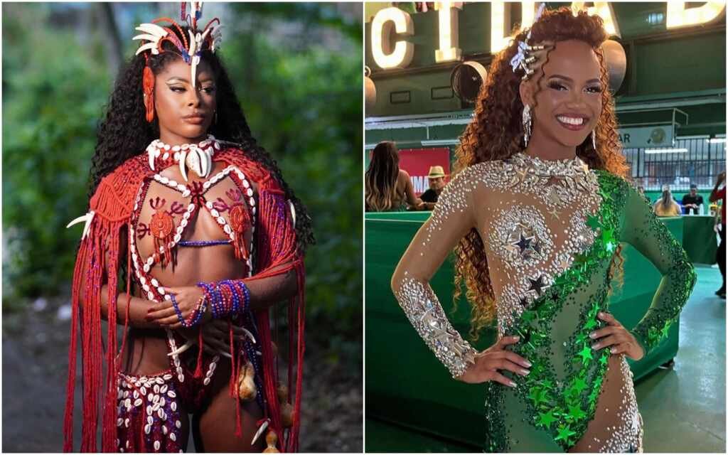 Daniel Zarmanno Encerra Temporada De Escolhas De Samba Com Looks Na Viradouro E Mocidade 2 Carolina Macharethe E Gabriella Mendes Cosmopolitam