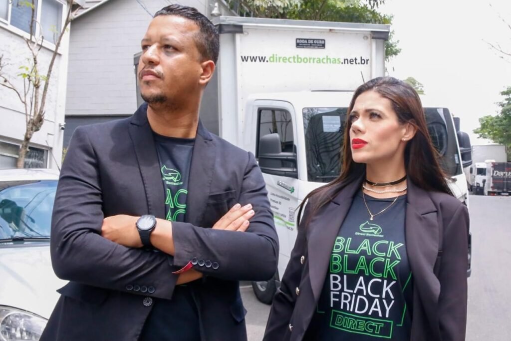 Jéssica Vieira e Adriano Rocha do Direct Borracha - Crédito da Foto: Thiago Duran / Divulgação