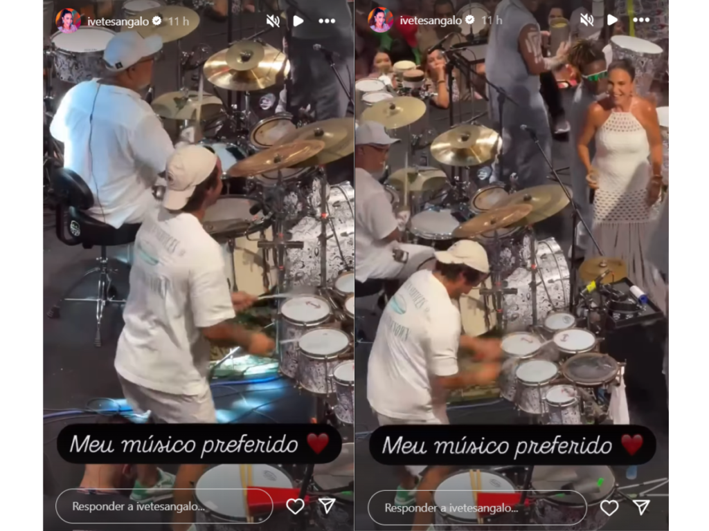 Ivete Sangalo Celebra Talento Do Filho Marcelo Na Percussão Durante Ensaio Da Timbalada - Foto: Instagram