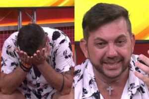 Fora do BBB 25, Edilberto e Raissa se emocionam no Bate-Papo BBB