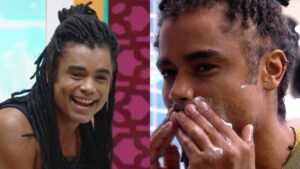 Diogo Almeida surpreende ao tirar a barba no BBB 25 e Aline reage com entusiasmo