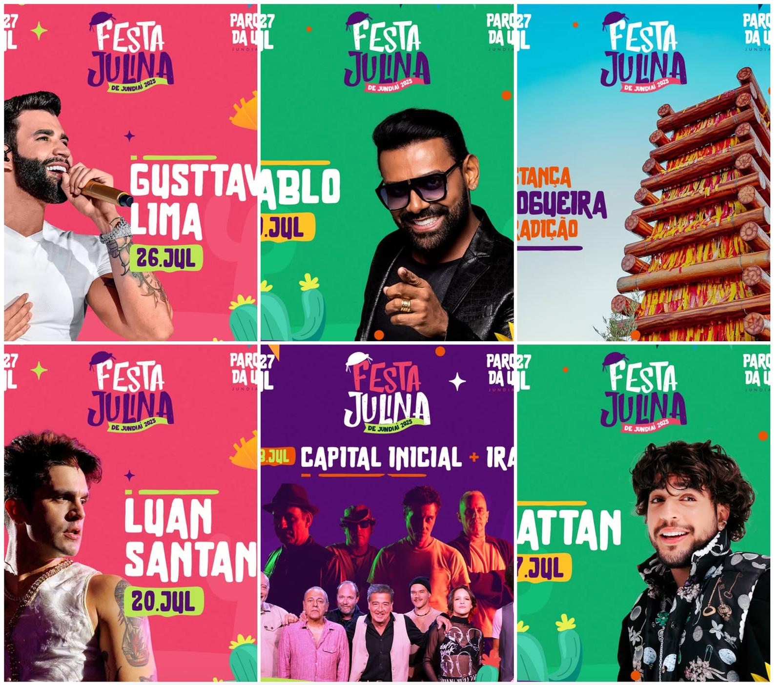 Gusttavo Lima é confirmado na Festa Julina de Jundiaí 2025 e agita programação com Luan Santana, Capital Inicial e mais 13 Festa Julina de Jundiaí 2025
