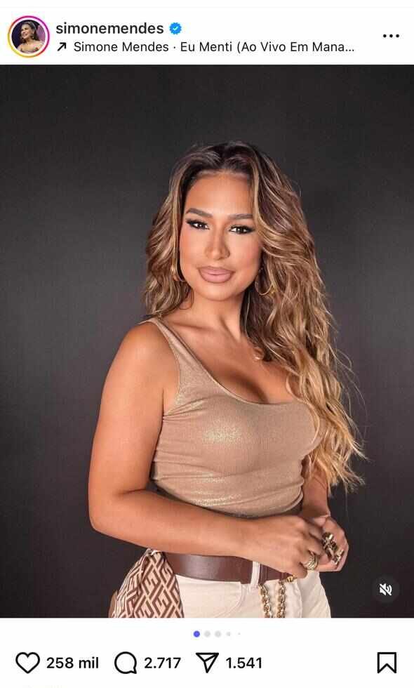 Simone Mendes atinge marca histórica e se torna a sertaneja mais ouvida do país 11 Simone Mendes - Foto: instagram