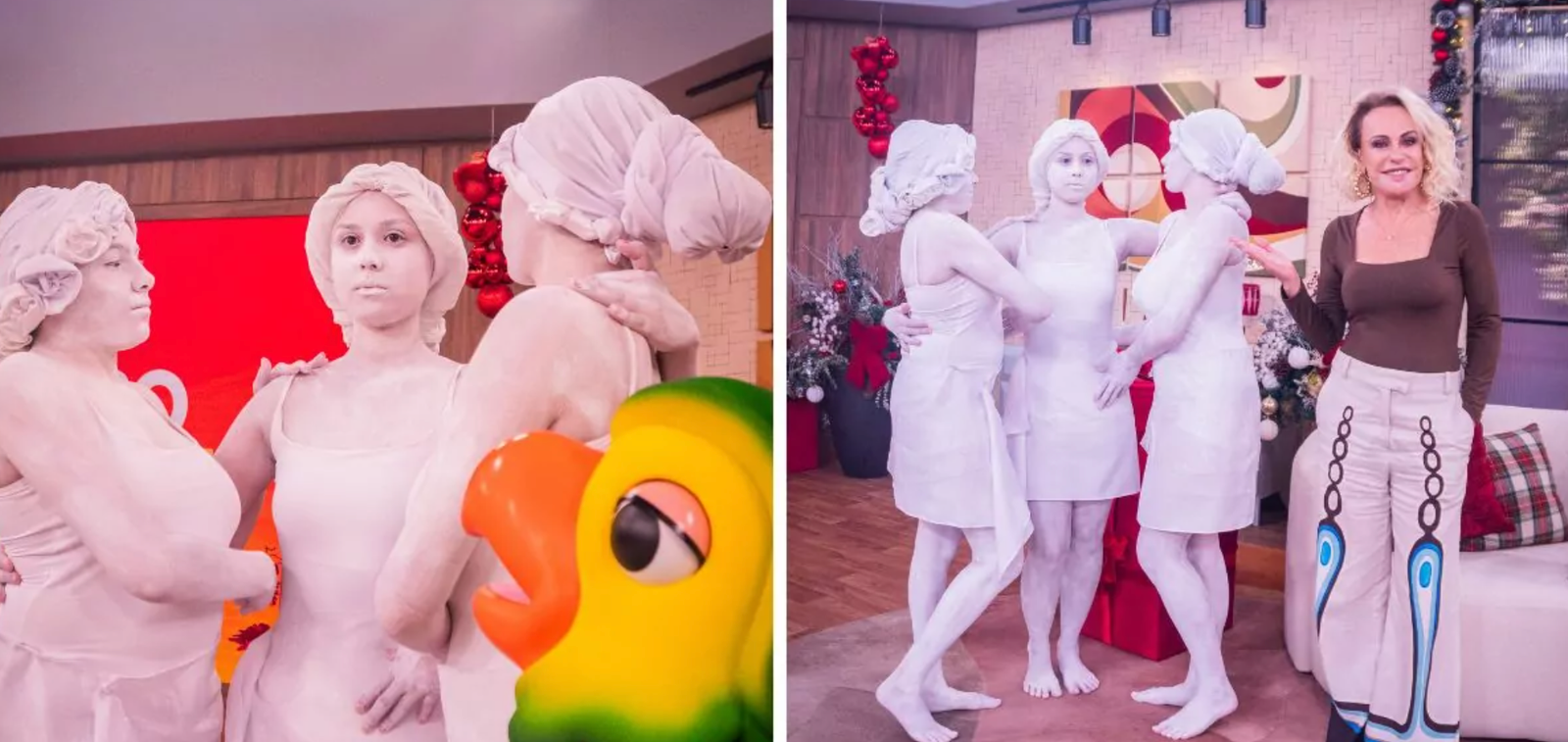 Globo aposta em ação com estátuas vivas para divulgar nova fase de Três Graças