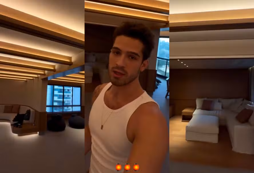 João Guilherme faz tour por novo apartamento em São Paulo e impressiona com decoração moderna