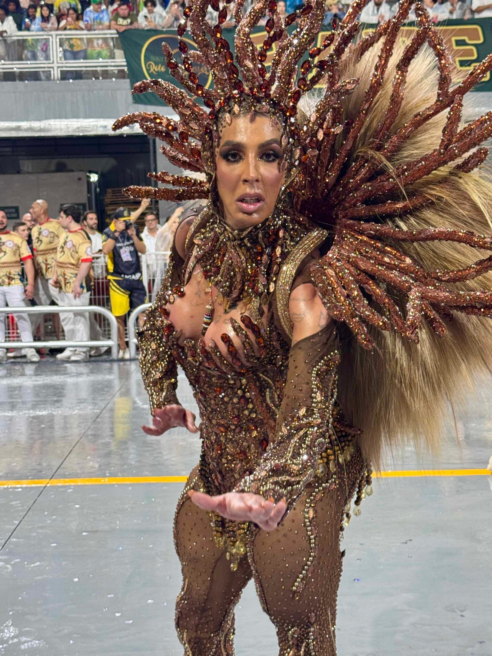 Pepita brilha como rainha de bateria da Unidos de São Lucas no Carnaval 2026 - Foto: Renato Cipriano 