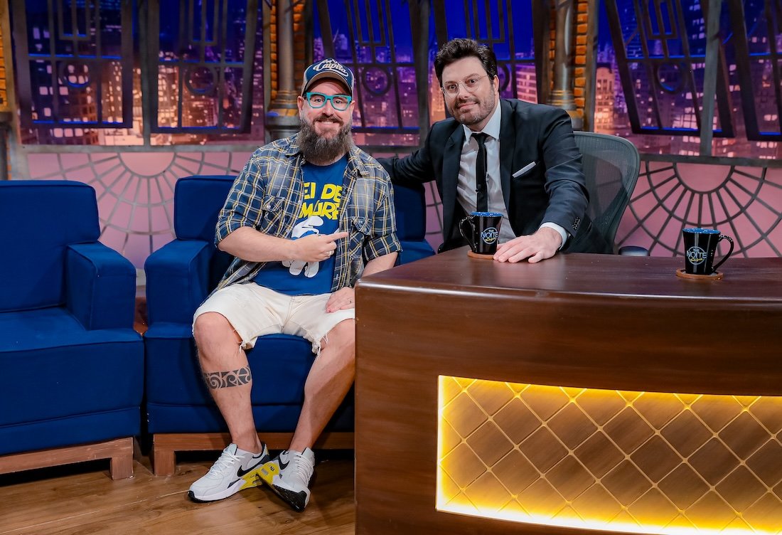 Cleber Rosa e Danilo Gentili - Foto Lourival Ribeiro - SBT