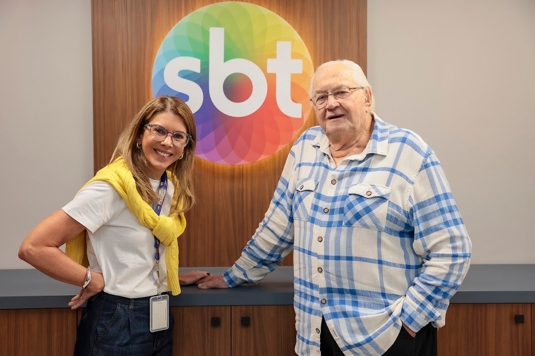 Daniela Abravanel Beyruti e Boris Casoy - Crédito da Foto: Rogerio Pallatta / SBT