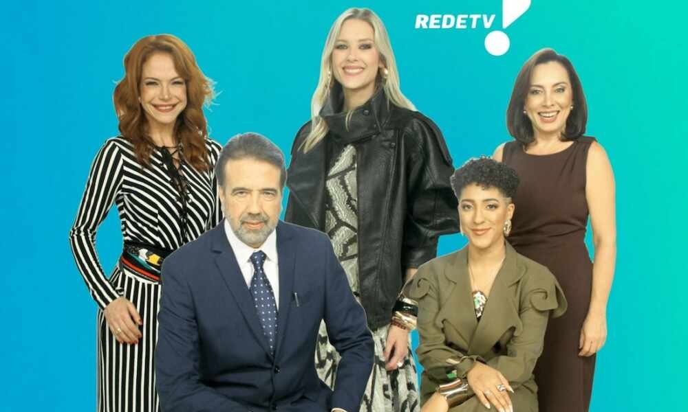 Babi Xavier, Jorge Lordello, Gianne Albertoni, Nath Finanças e Katiuzia Rios - crédito Divulgação RedeTV!