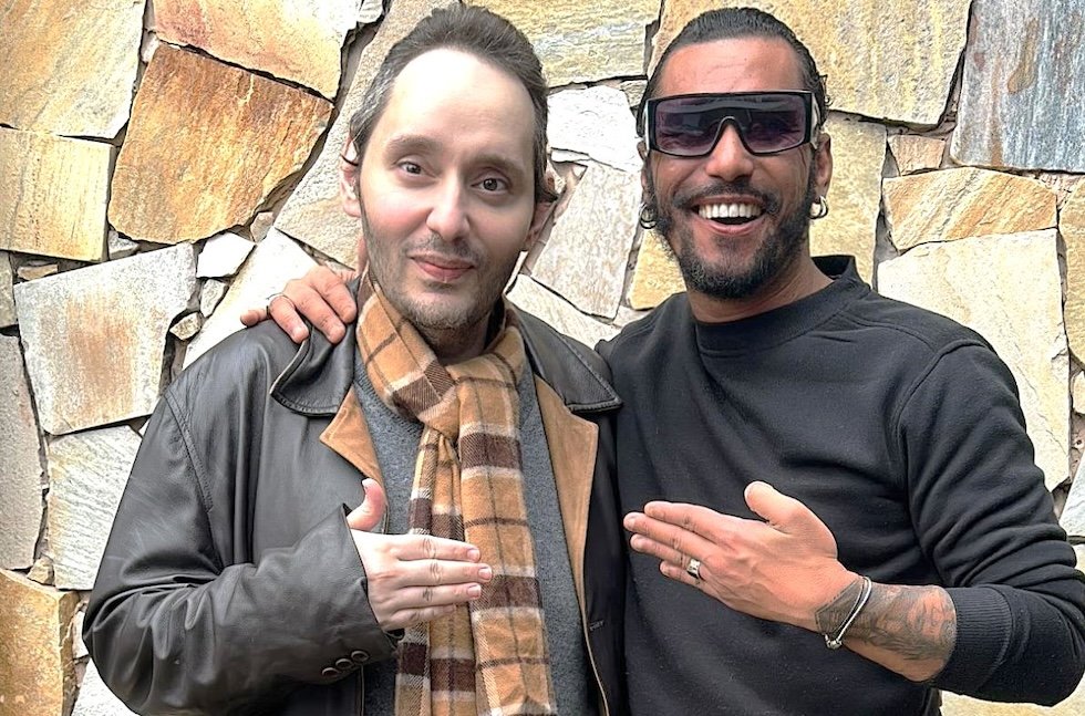 Thiago de Moraes e o hairstylist Marcos Gaspar - Crédito da Foto: Acervo Pessoal