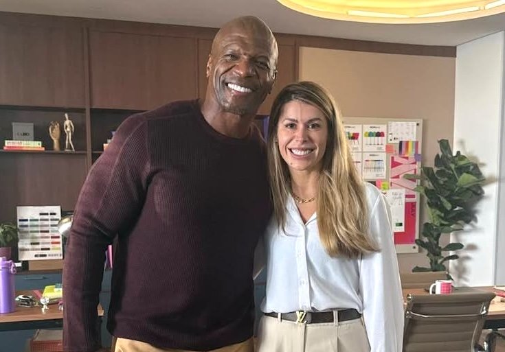 Ator Terry Crews e Dra. Cintia Carvalho - Foto: Divulgação