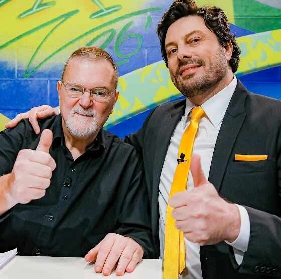 Chico Lang e Danilo Gentili - Crédito da Foto: Lourival Ribeiro - SBT