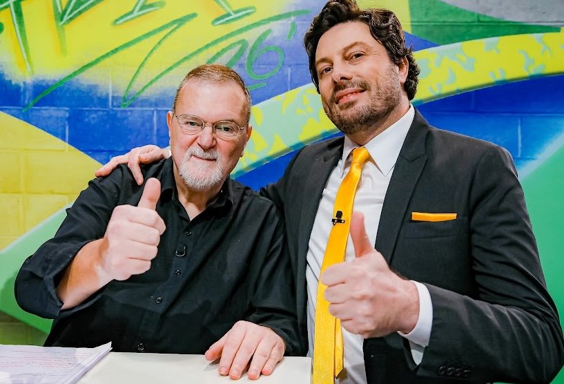 Chico Lang e Danilo Gentili - Crédito da Foto: Lourival Ribeiro - SBT