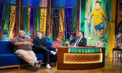 Beto Junior e Bruno Cantarelli no The Noite - Foto: Lourival Ribeiro/SBT