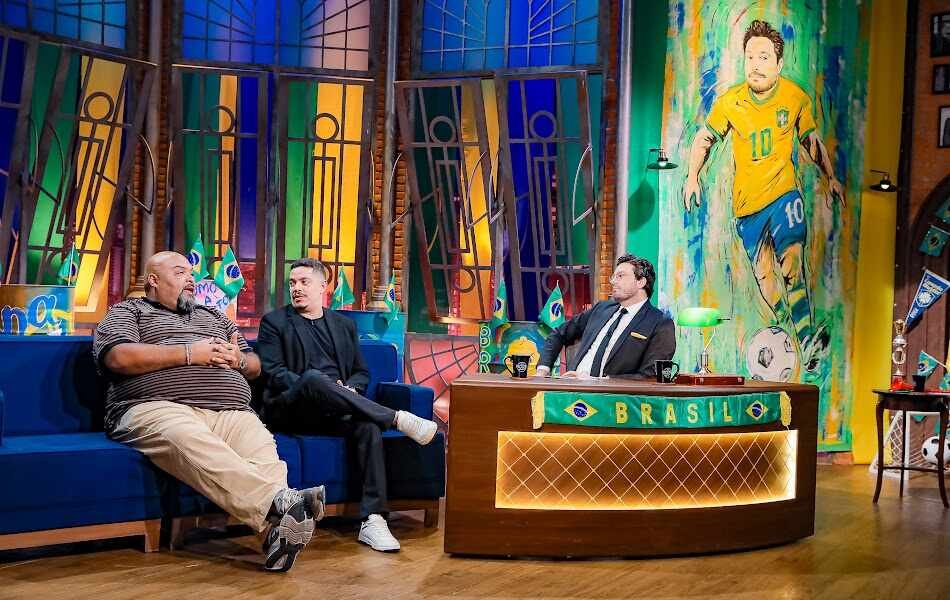 Beto Junior e Bruno Cantarelli no The Noite - Foto: Lourival Ribeiro/SBT