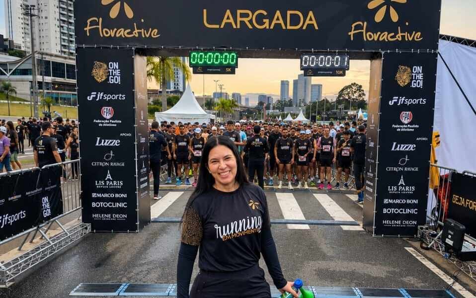 Jane Sarrasi no Floractive Running - Crédito da Foto: Divulgação
