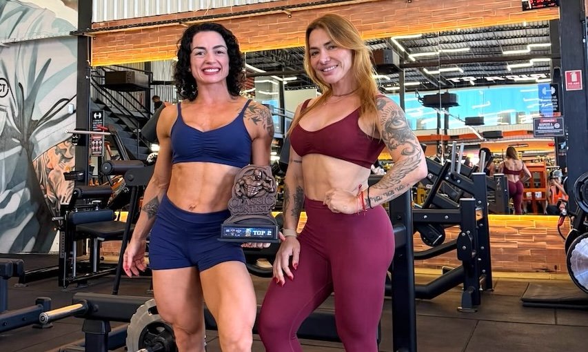 Thayse Simonetti e a treinadora Julia Menezes - Crédito da Foto: Divulgação