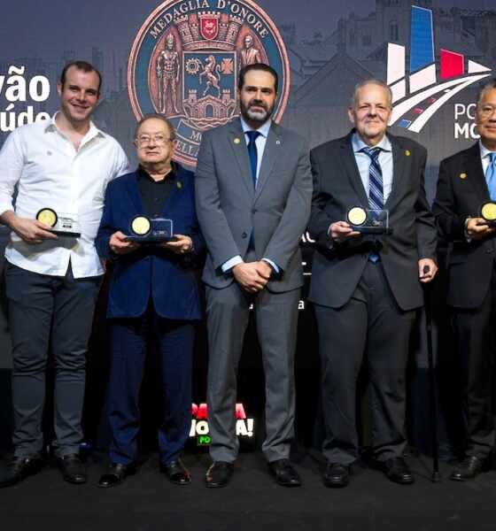 Marcos Ferrante, Maurício Galleazzi, Anderson Festa, João Luciano Granado e Newton Nagae - Foto: Divulgação