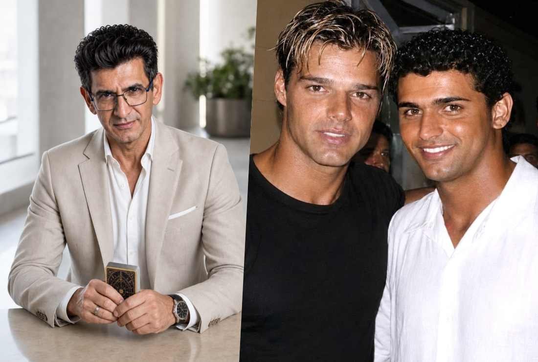Ricky Martin e Val Couto - Foto Acervo Pessoal