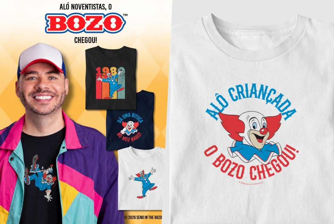 Camisetas do Bozo